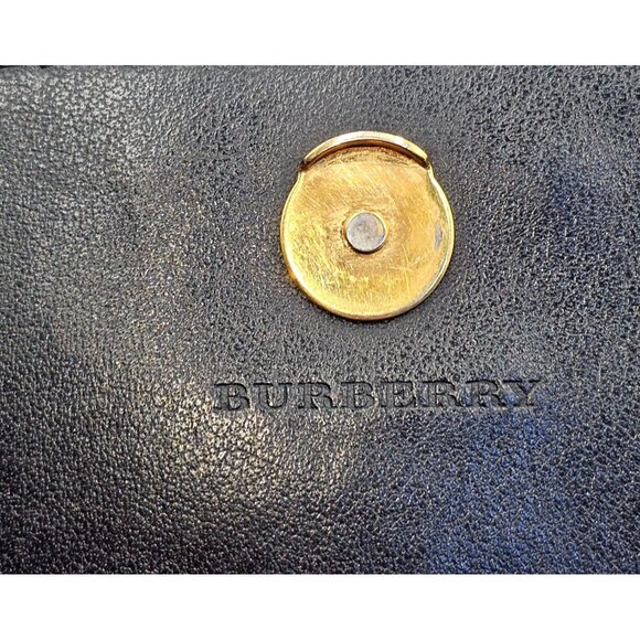 Burberry  Women's Black Soft Grain Leather  Wallet Size  Medium 2728 - Picture 8 of 13